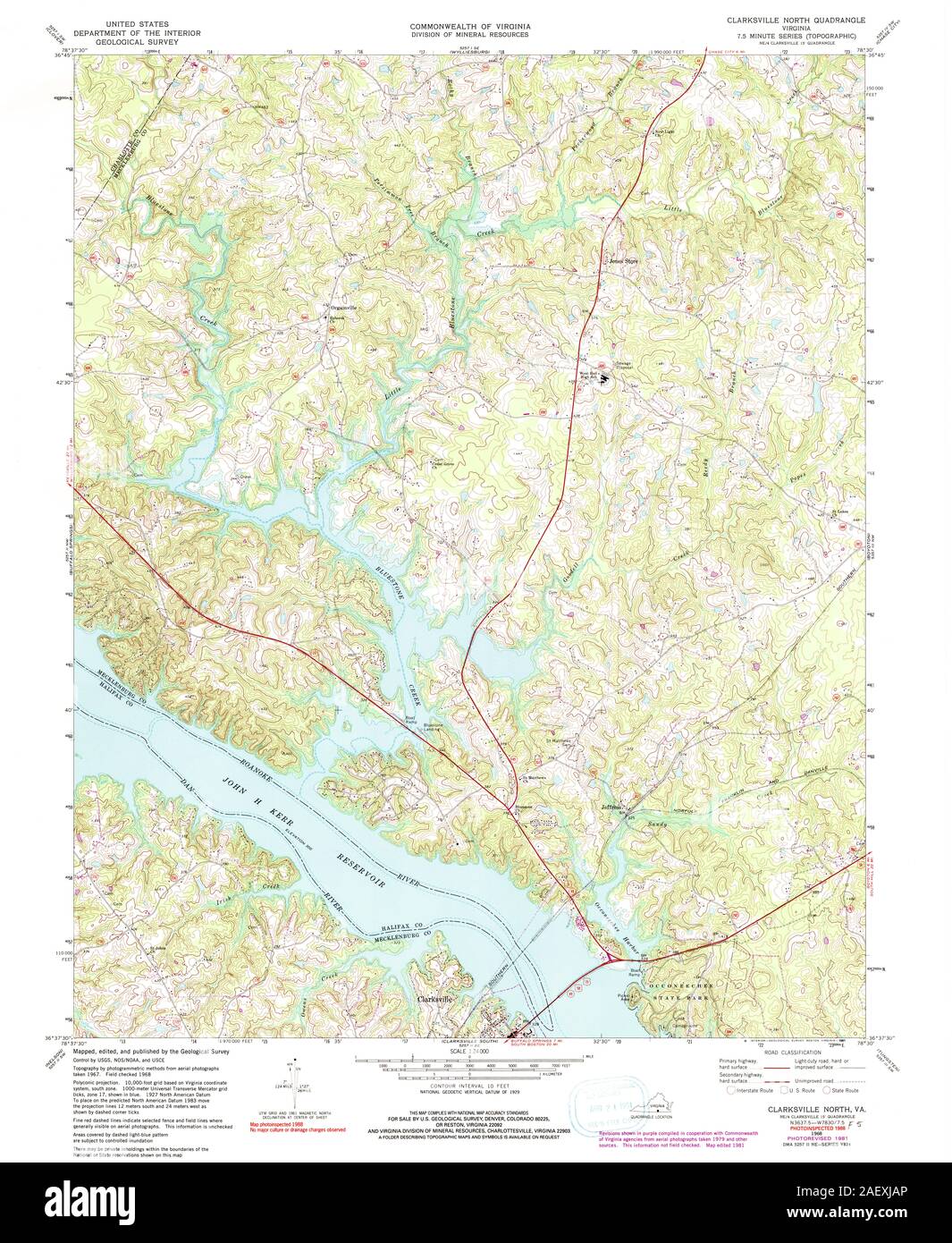 Map of clarksville Cut Out Stock Images & Pictures Alamy