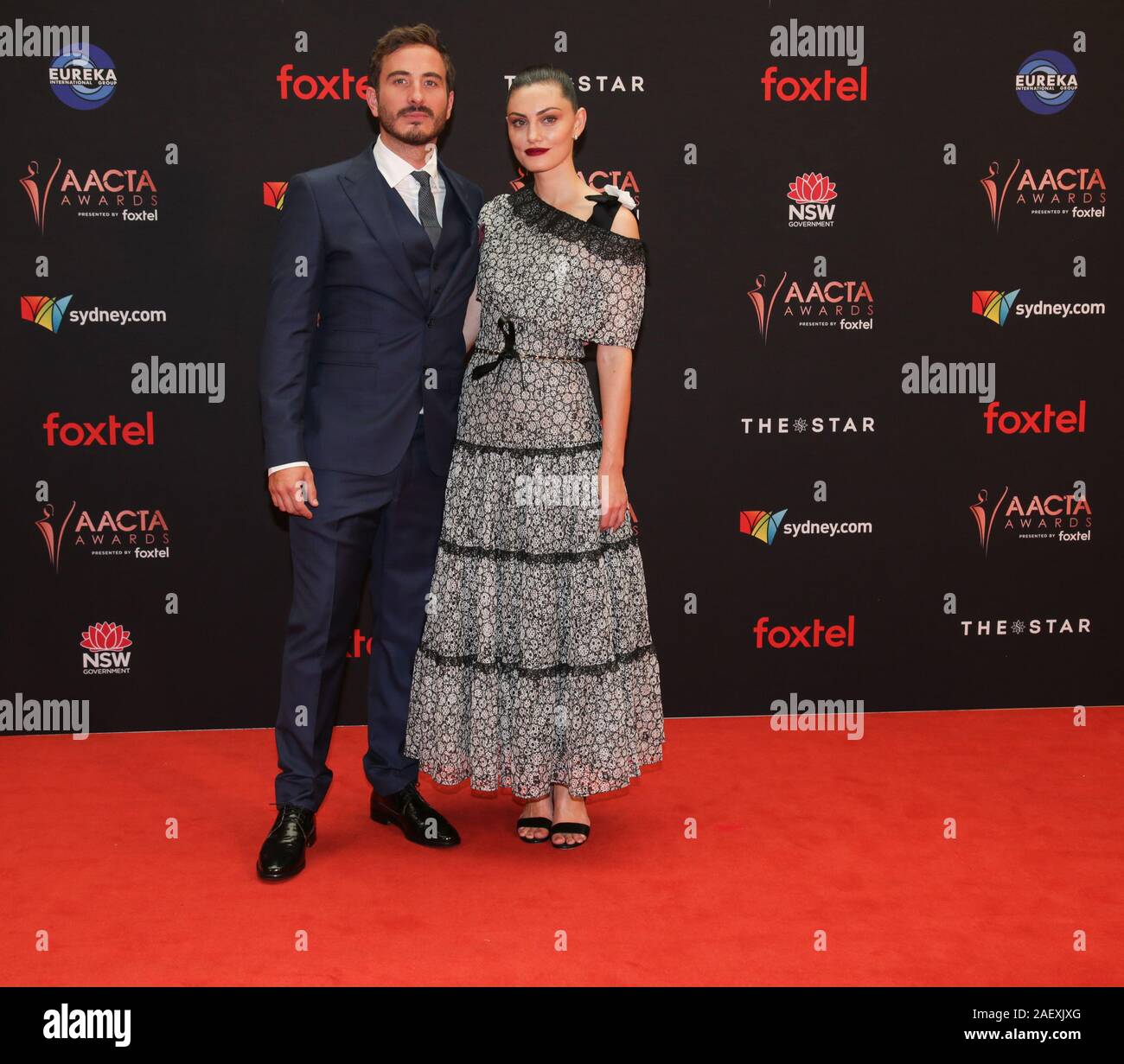 Ryan Corr & Phoebe Tonkin attend the 2019 AACTA Awards Presented by
