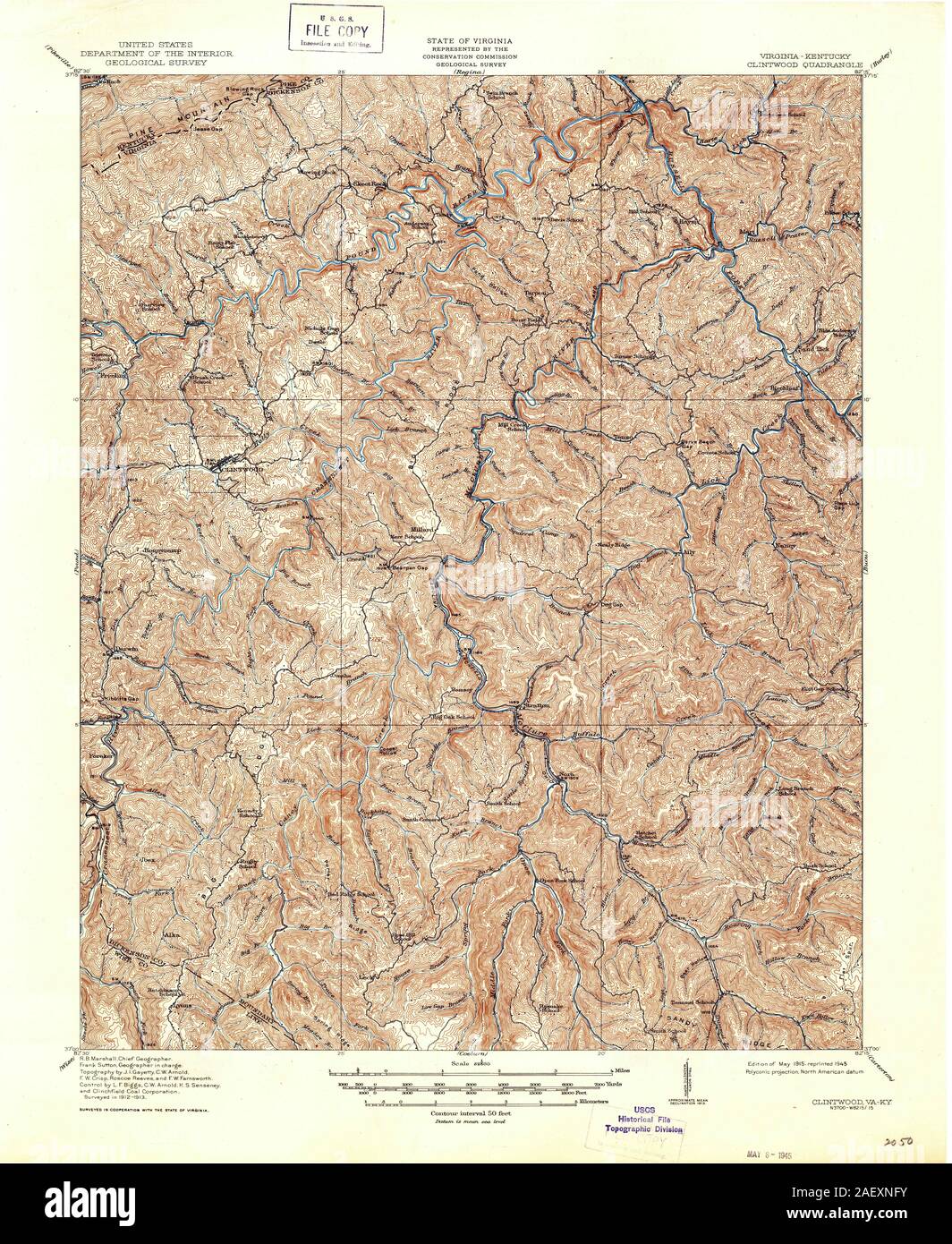 Map of clintwood hires stock photography and images Alamy