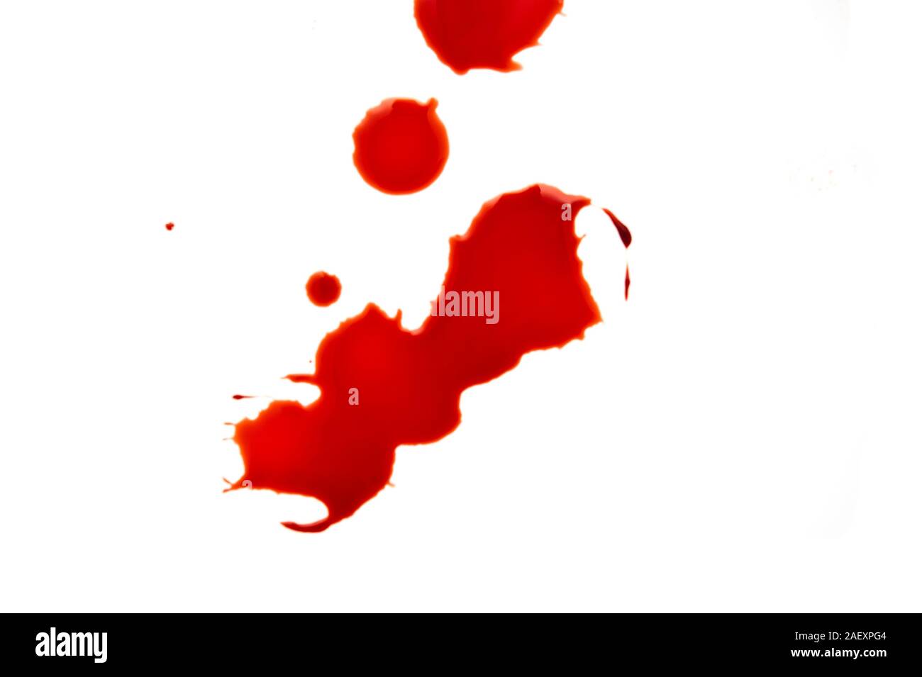 blood spatter and drops isolated Stock Photo Alamy