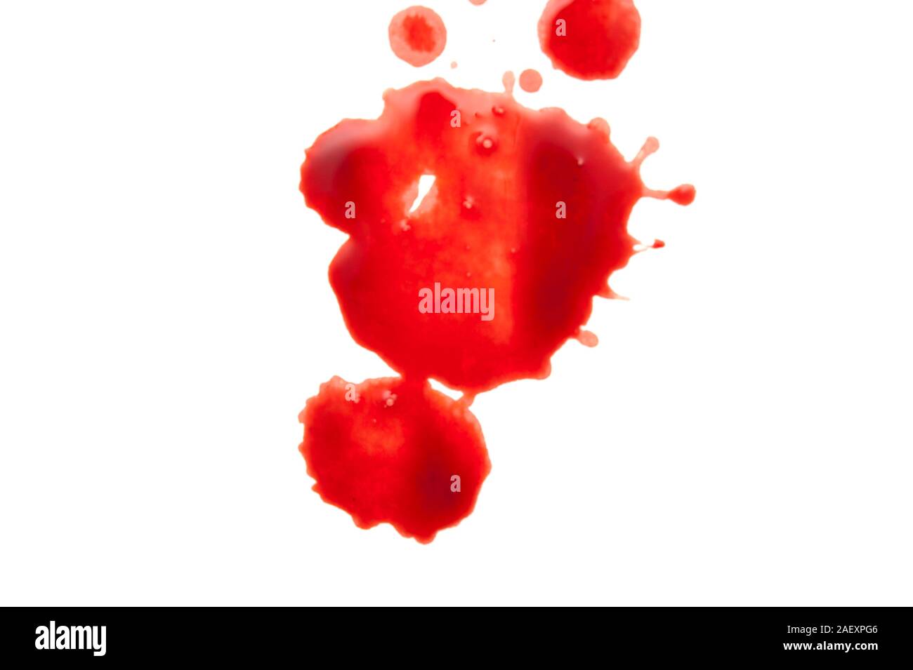 blood spatter and drops isolated Stock Photo - Alamy