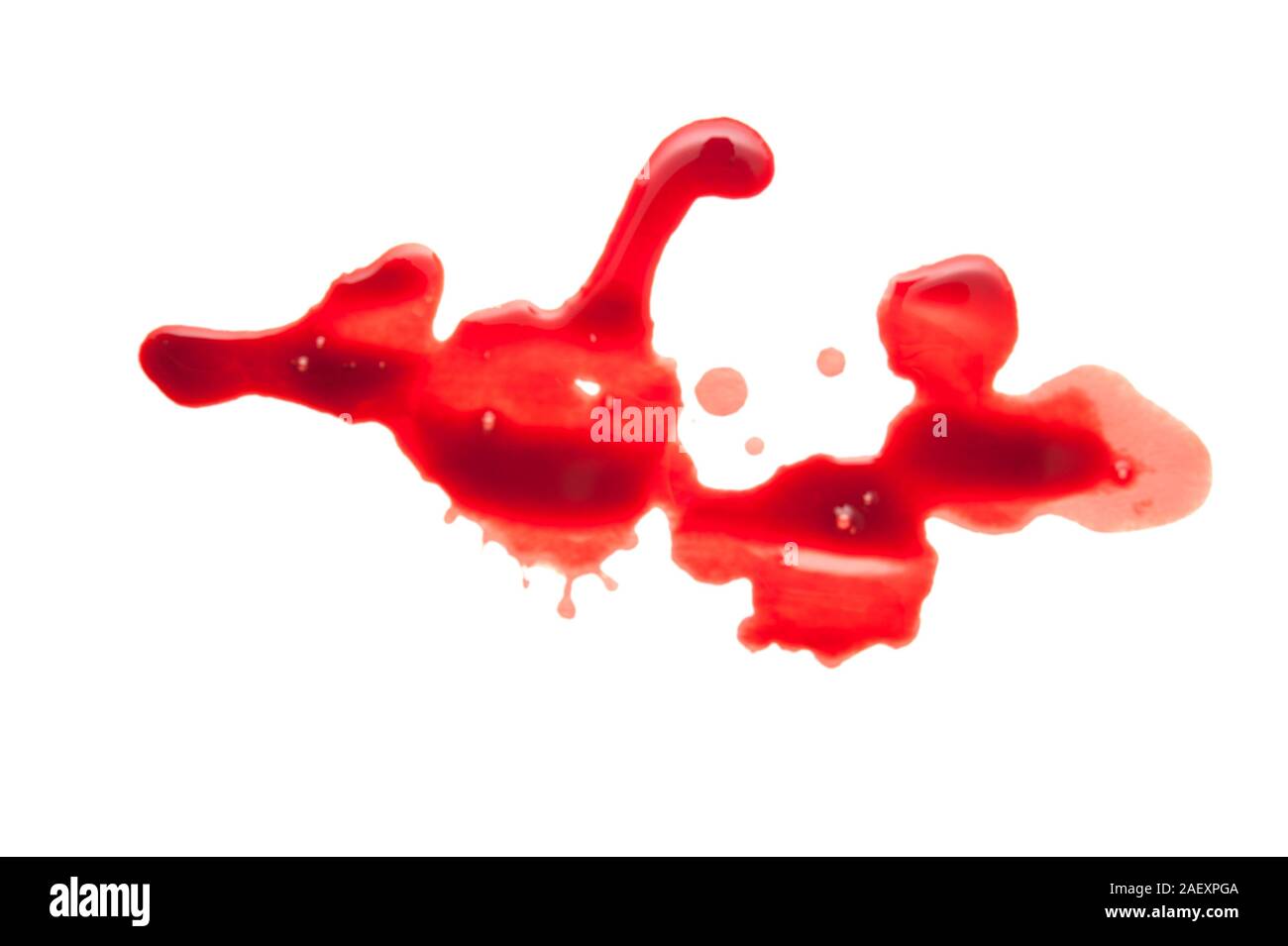 blood spatter and drops isolated Stock Photo - Alamy