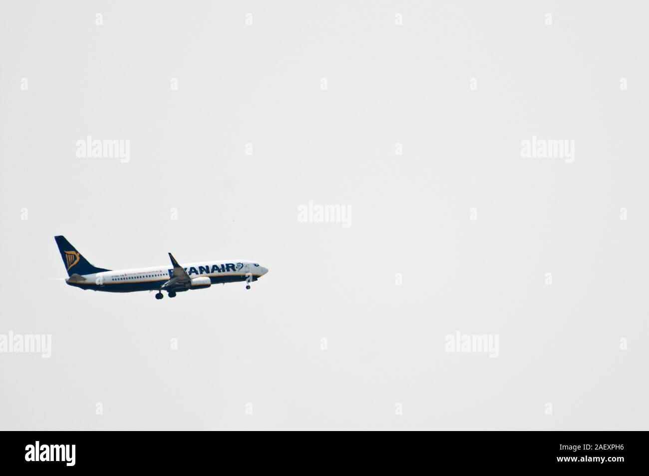 Rayanair commercial airplane Stock Photo