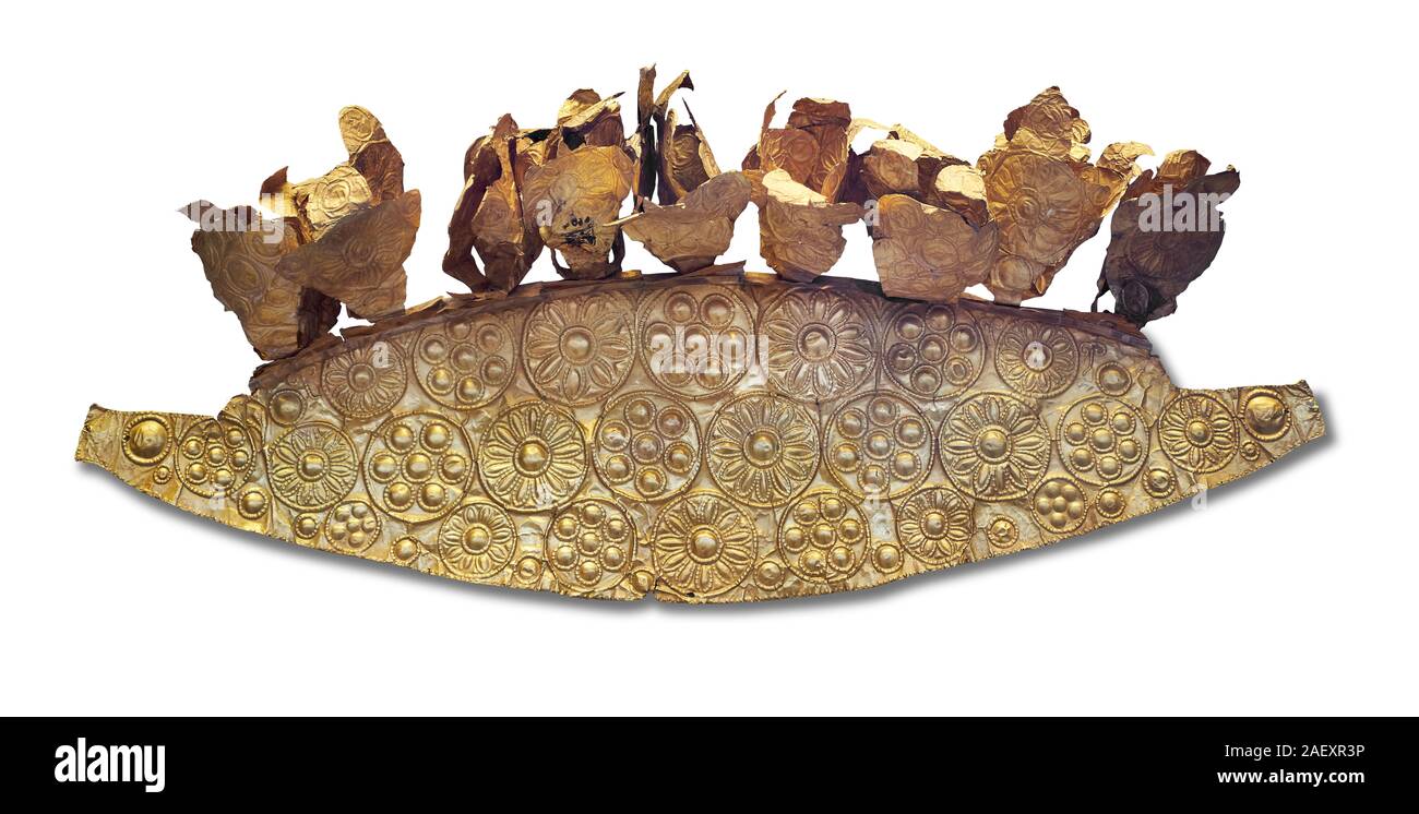 Mycenaean Gold diadem from Grave III, 'Grave of a Women', Grave Circle ...