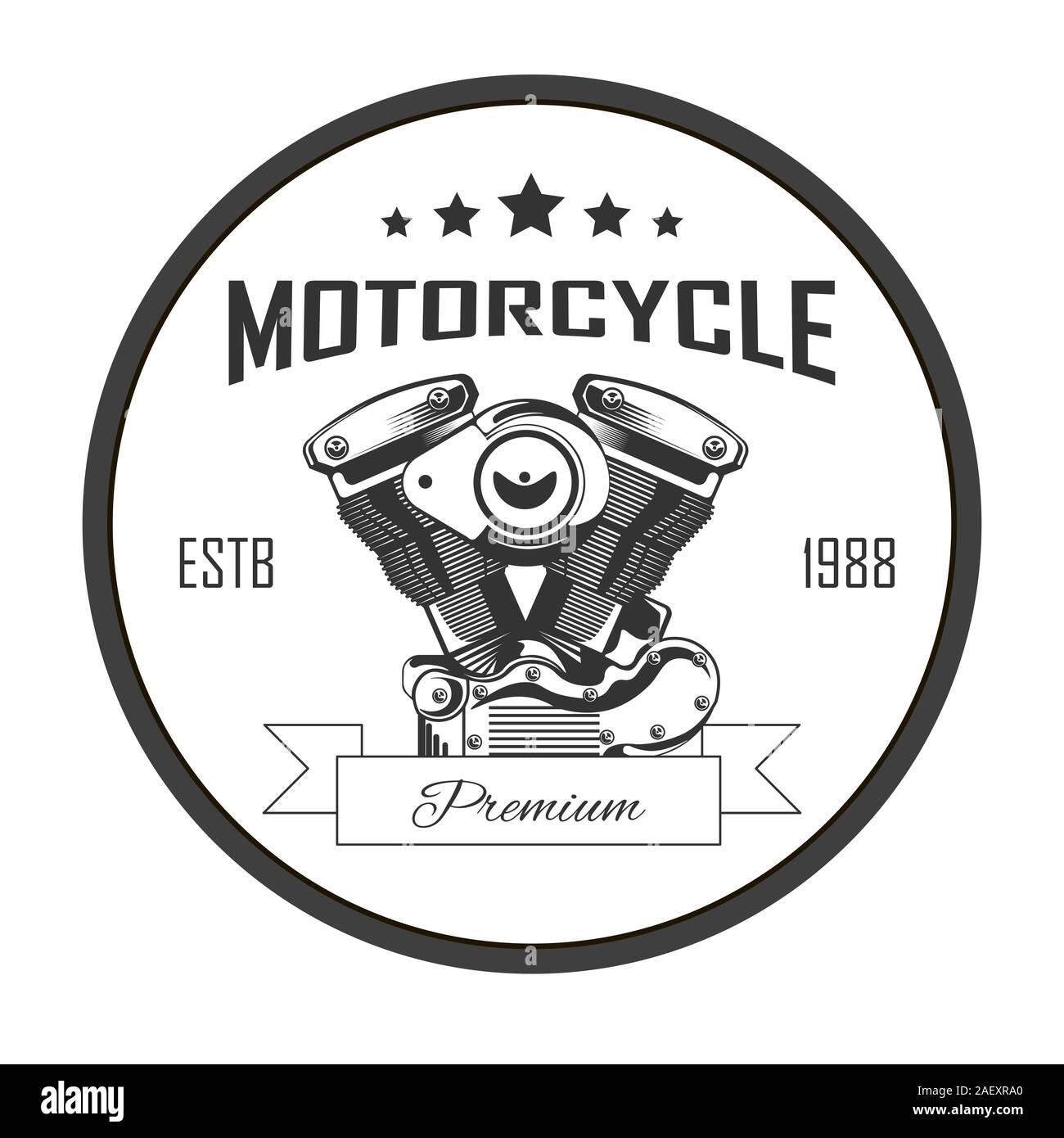 Premium Vector, Motorcycle engine