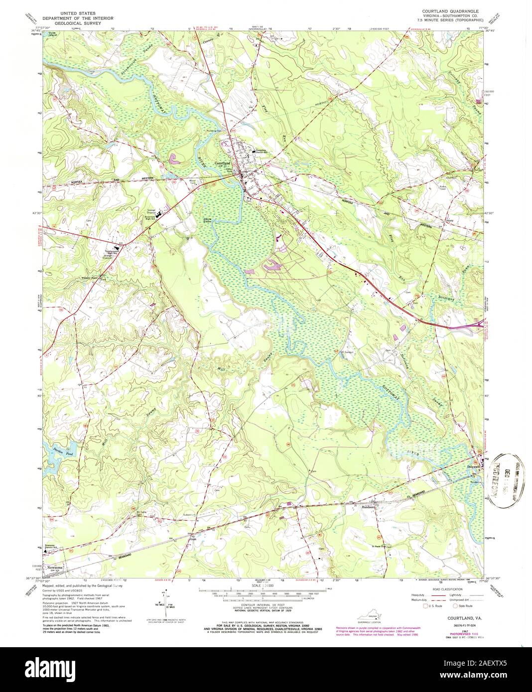Map of courtland hires stock photography and images Alamy