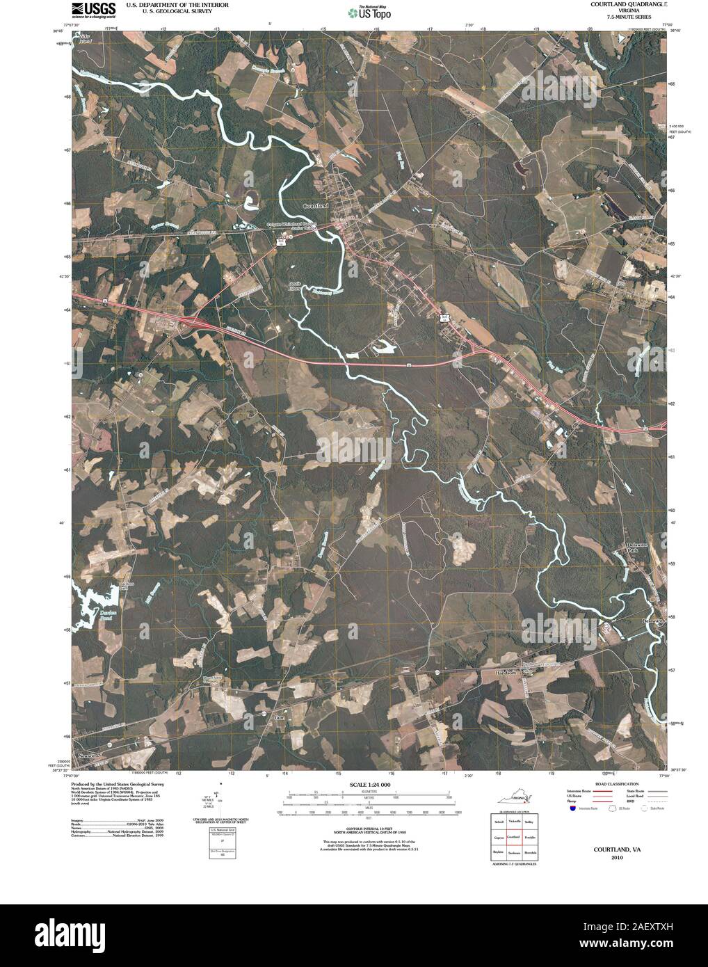Map of courtland Cut Out Stock Images & Pictures Alamy