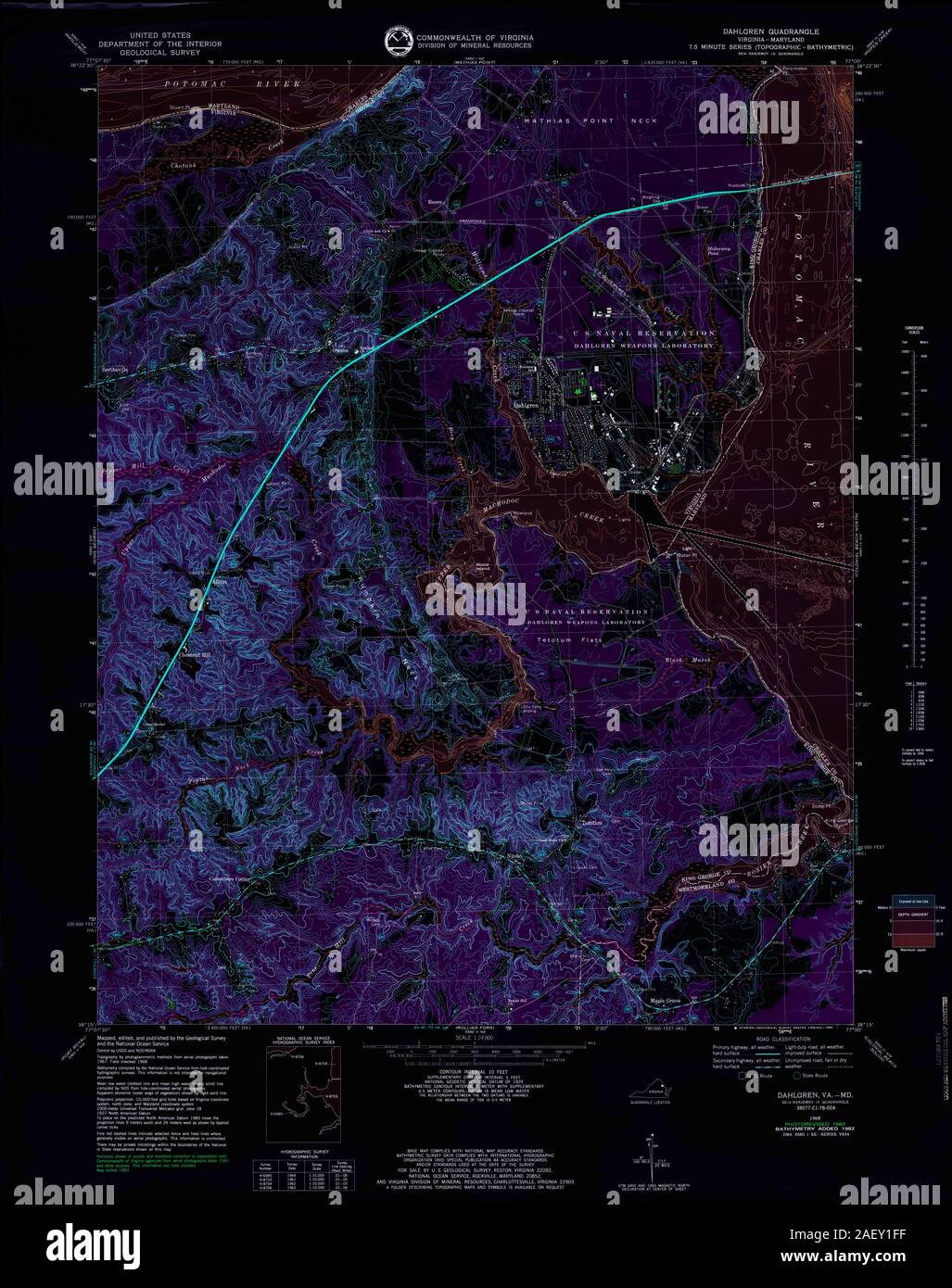 VA Dahlgren 184705 1968 24000 Inverted Stock Photo Alamy