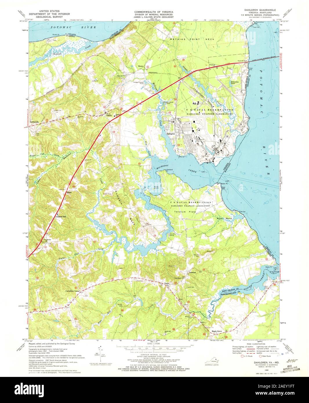 VA Dahlgren 184703 1968 24000 Stock Photo Alamy