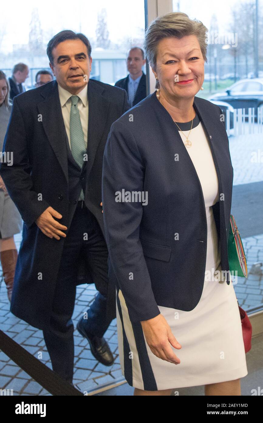 Berlin Germany 11th Dec 2019 Margaritas Schinas Vice President Of The European Commission And Ylva Johansson Eu Commissioner Are Coming To The Federal Ministry Of The Interior For Current Political Talks Credit Jorg