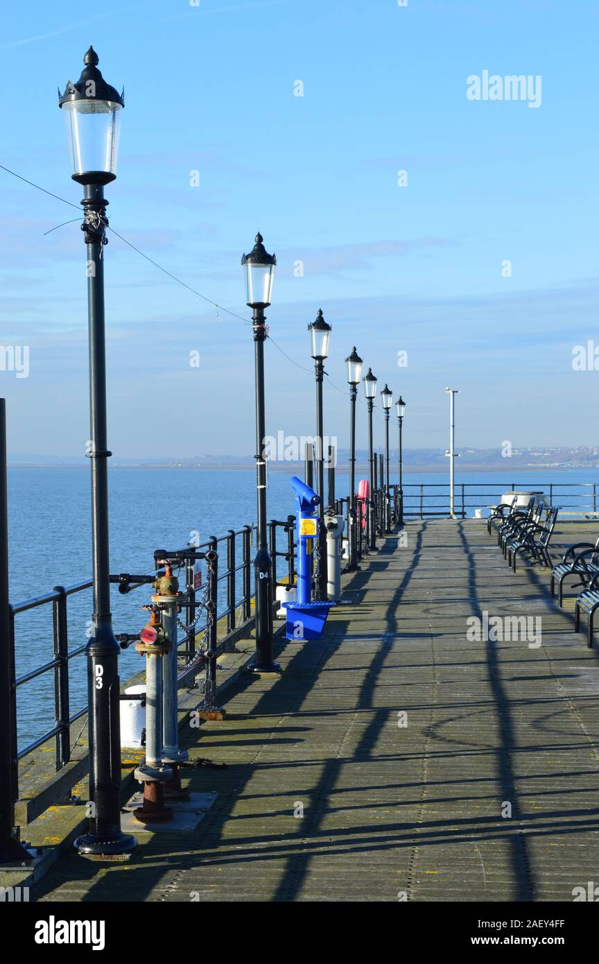 Southend Pier Towards Shore 2019 Stock Photo Alamy