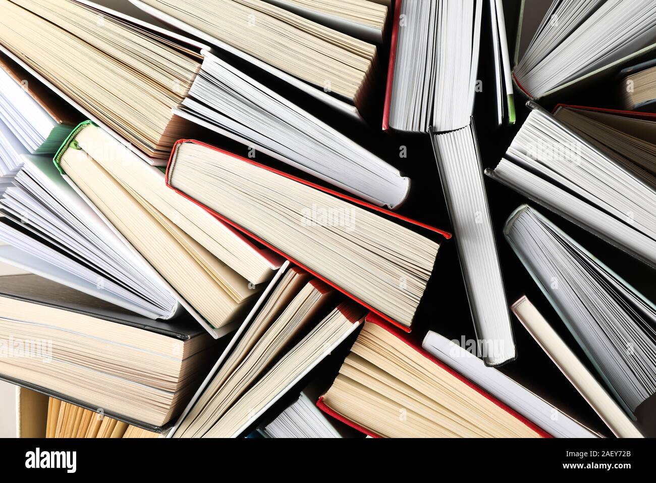 Many books on whole background, top view. Study concept Stock Photo - Alamy
