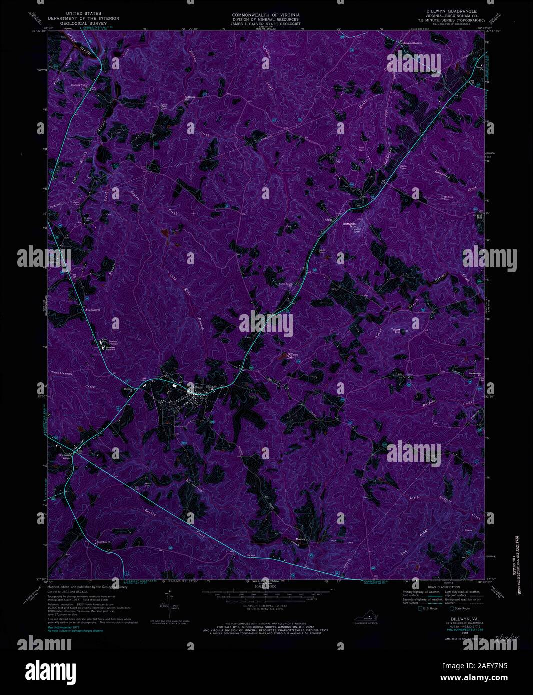 Map of dillwyn hires stock photography and images Alamy