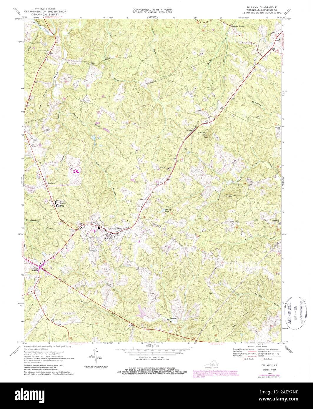 Map of dillwyn hires stock photography and images Alamy