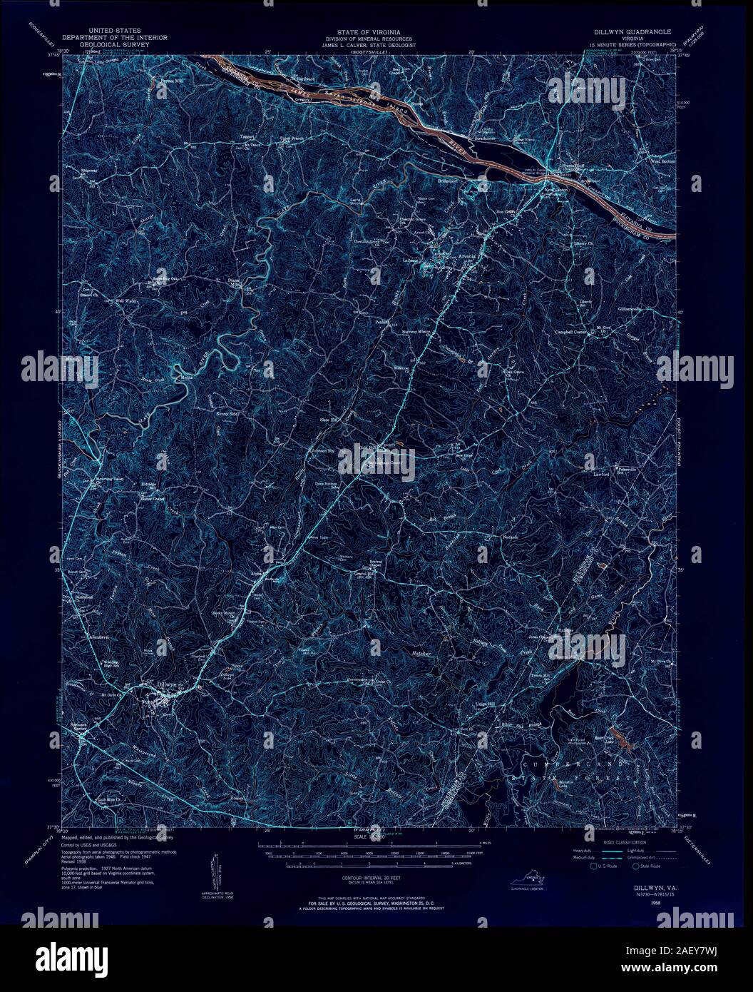 Map of dillwyn hires stock photography and images Alamy