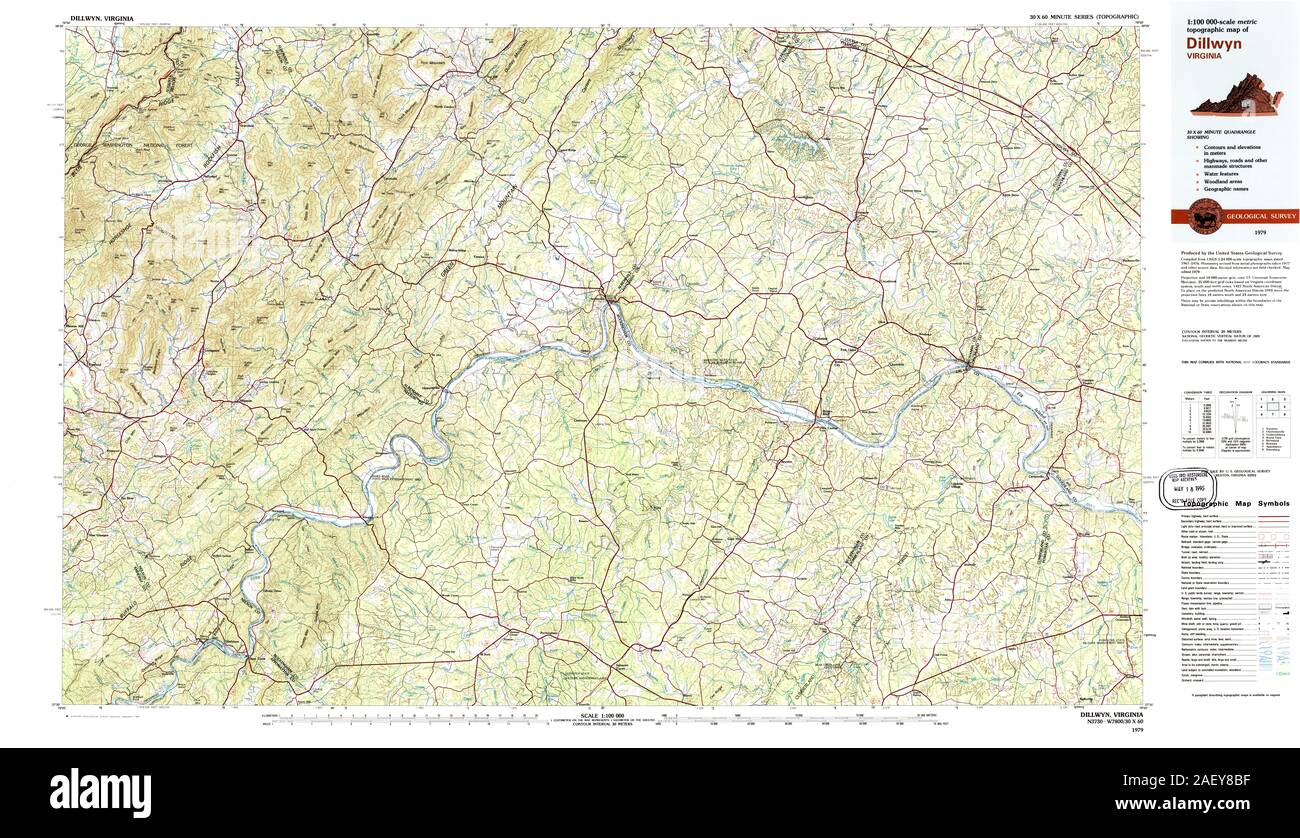 Map of dillwyn hires stock photography and images Alamy
