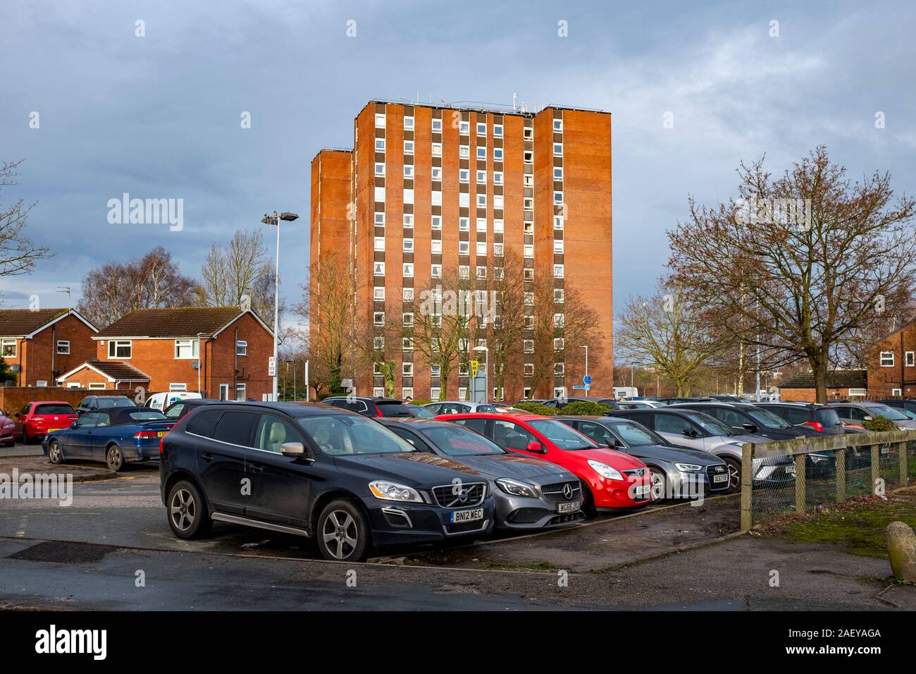 Waverly Court council estate in Crewe Cheshire UK Stock Photo - Alamy