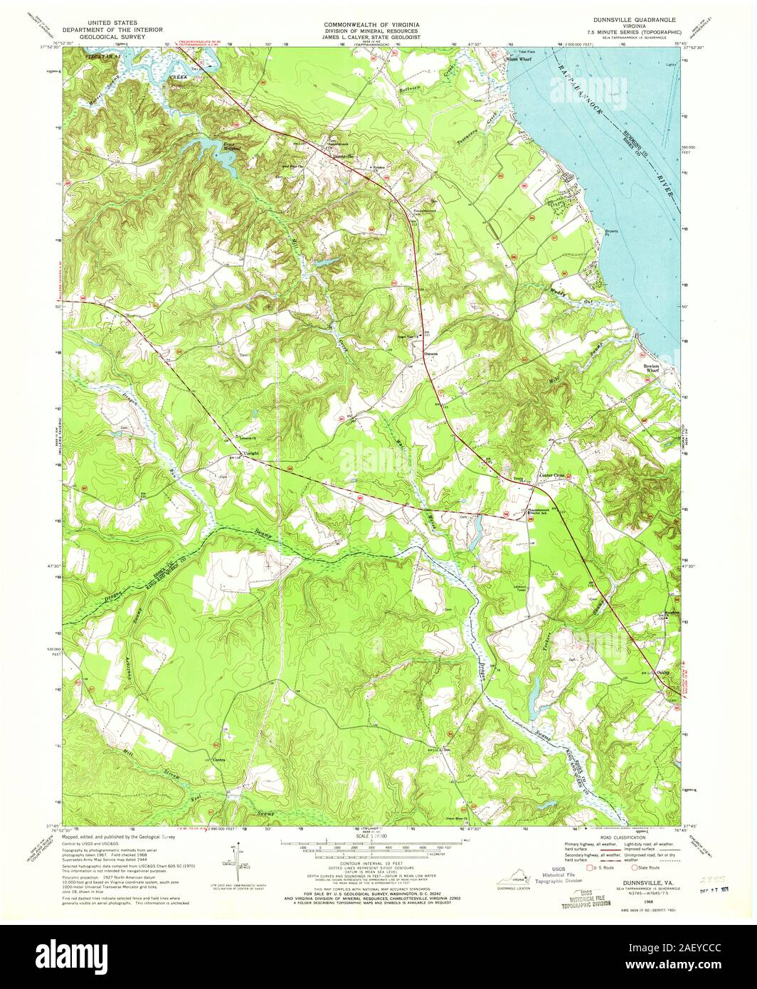 VA Dunnsville 184810 1968 24000 Stock Photo Alamy