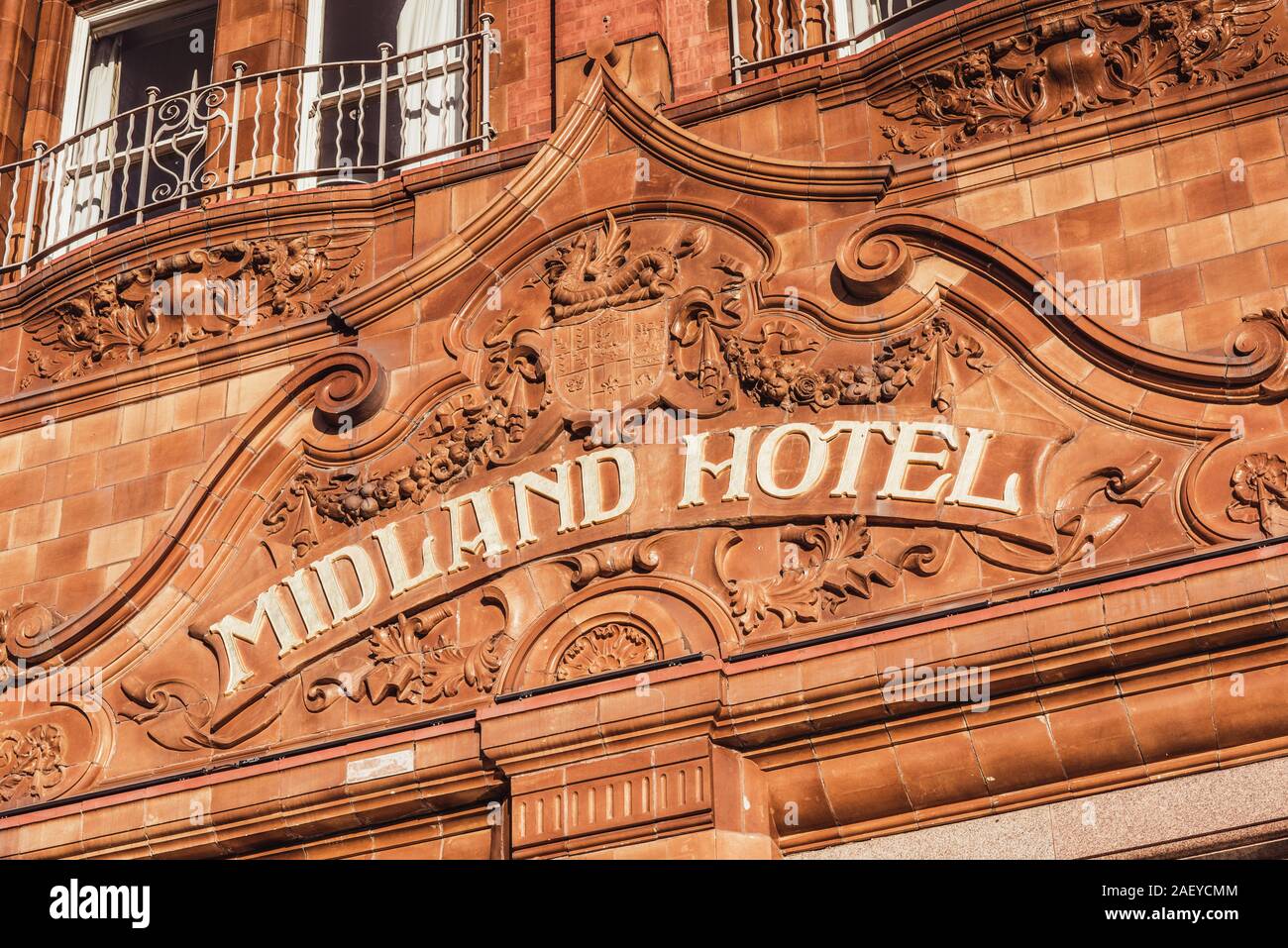 The Midland Hotel. Peter Street. Manchester. Stock Photo