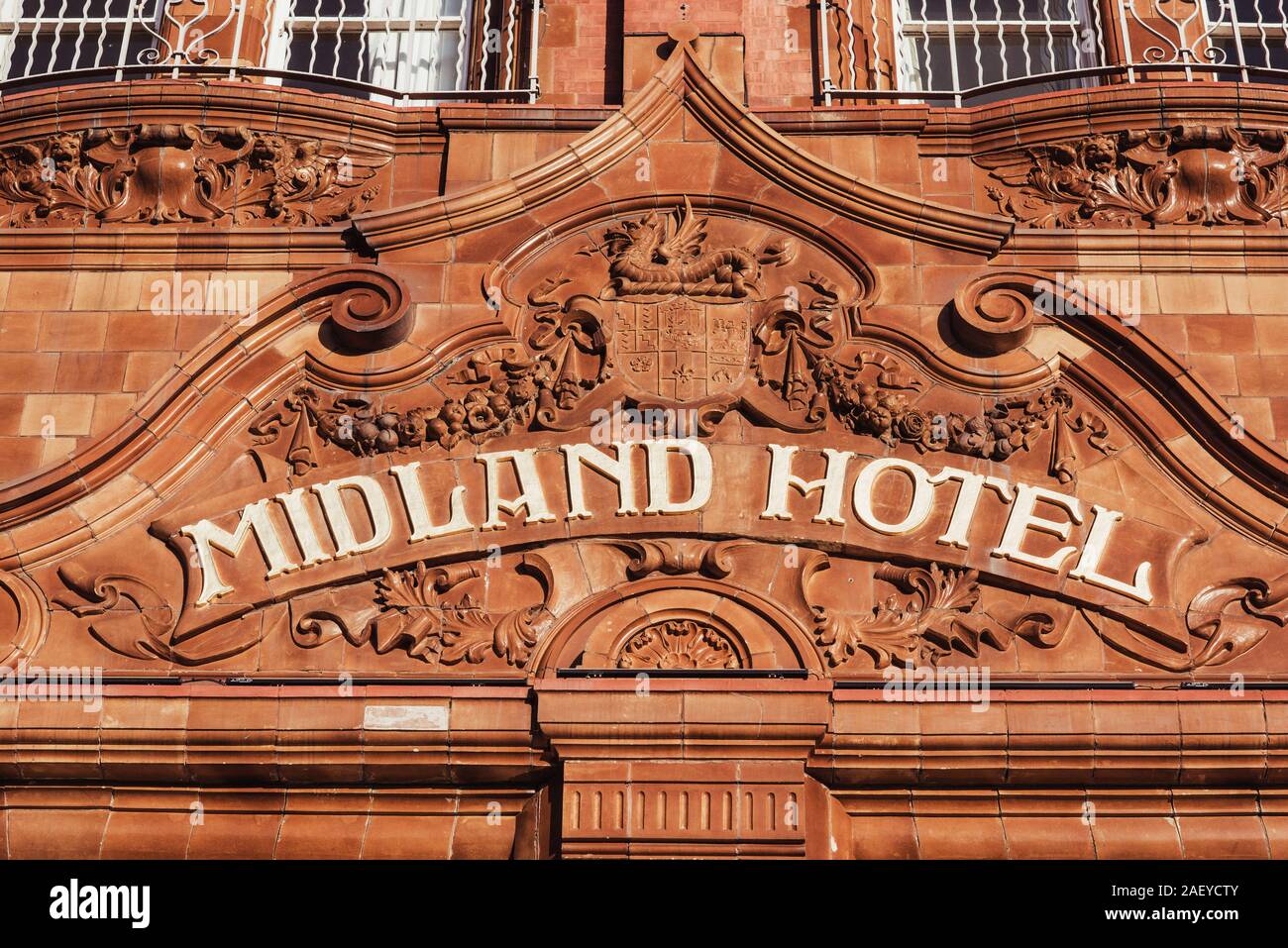 The Midland Hotel. Peter Street. Manchester. Stock Photo