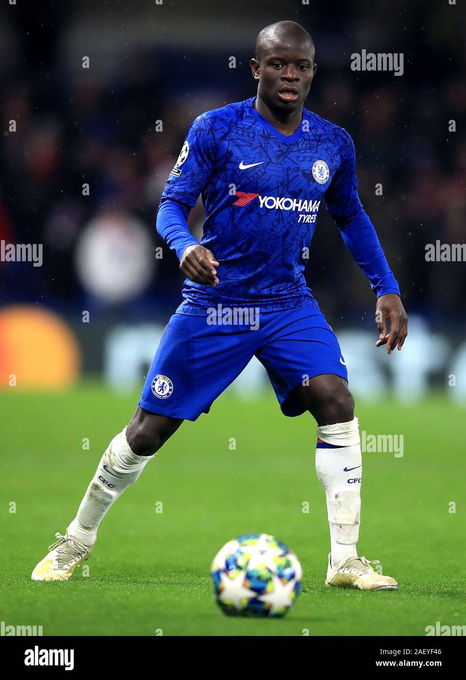 Chelsea's N'Golo Kante during the UEFA Champions League match at Stamford Bridge, London Stock Photo