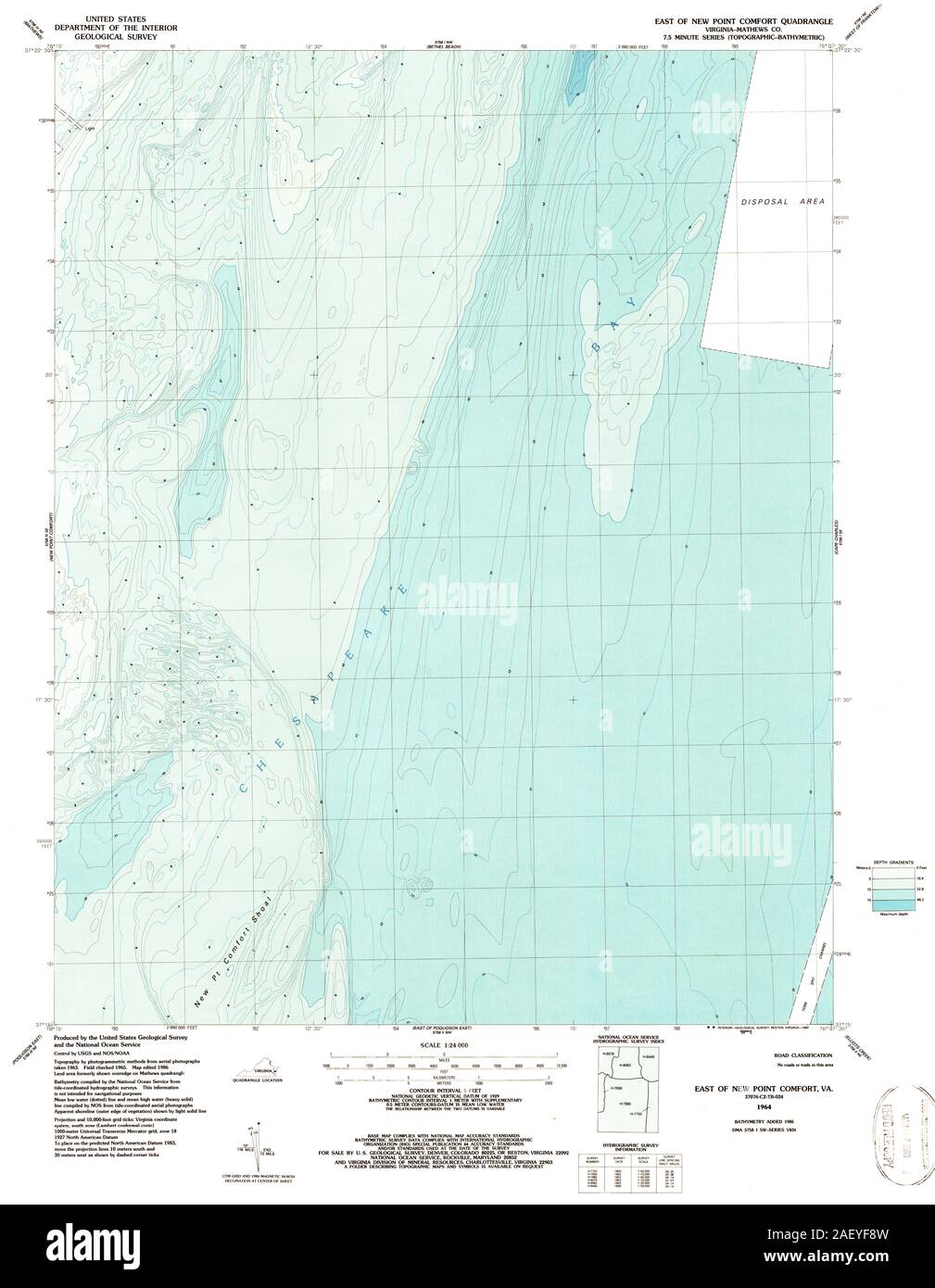 VA East of New Point Comfort 184840 1964 24000 Stock Photo Alamy