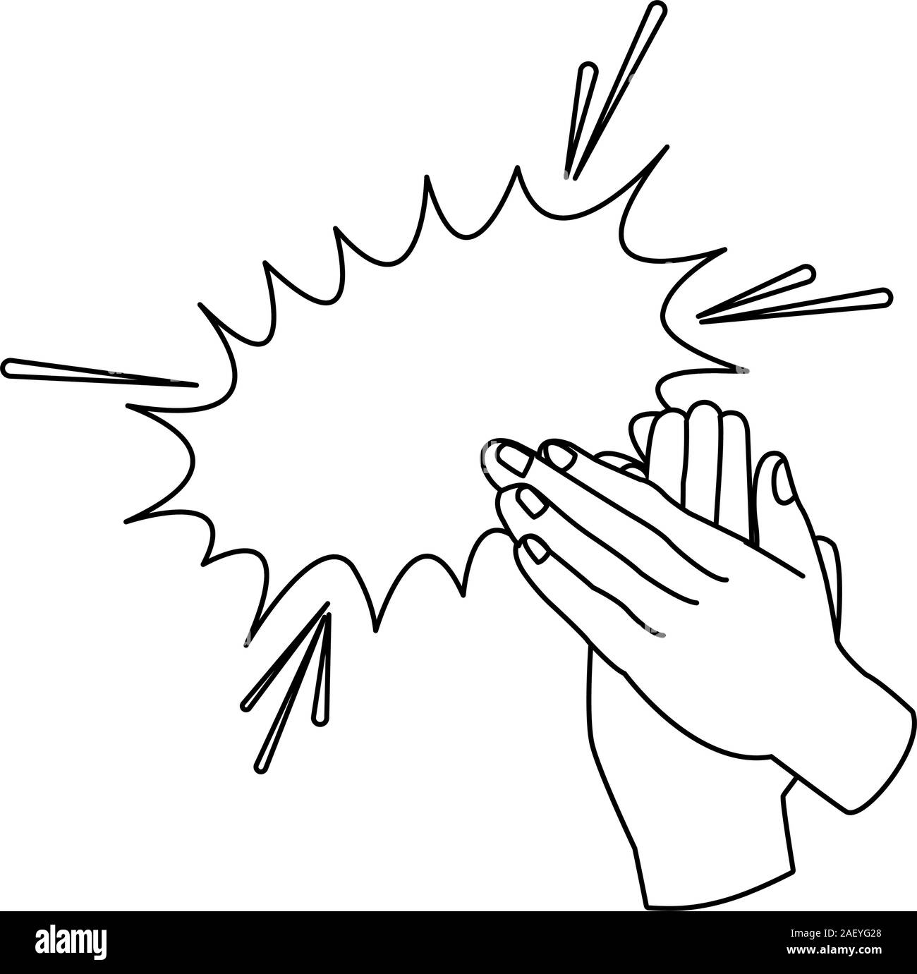 Clapping sign language Cut Out Stock Images & Pictures Alamy