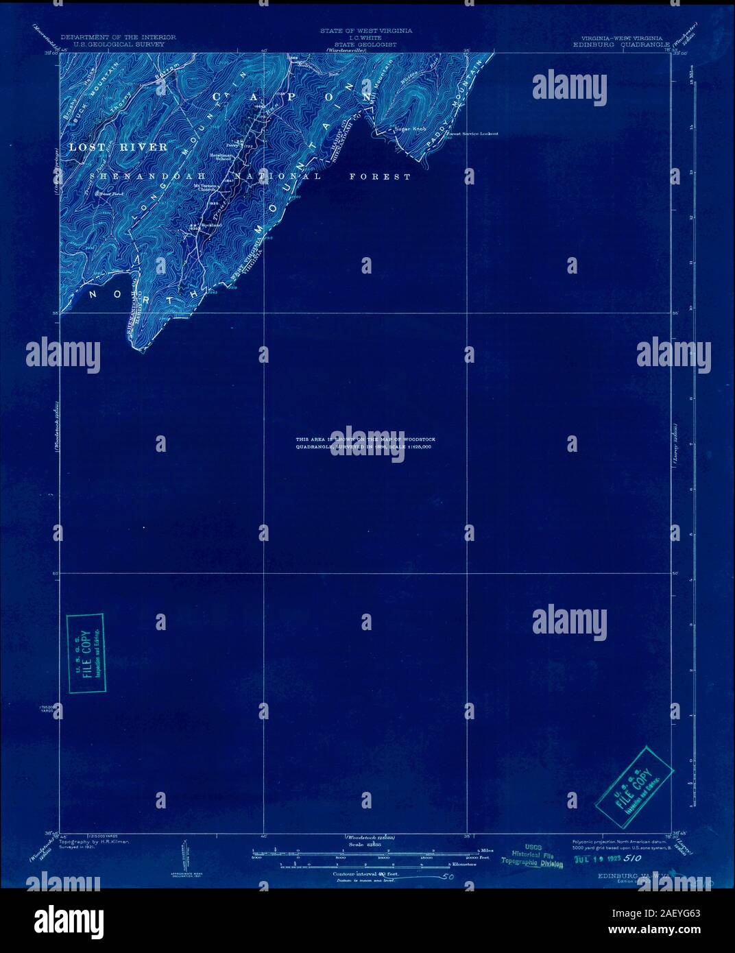 VA Edinburg 188068 1923 62500 Inverted Stock Photo Alamy