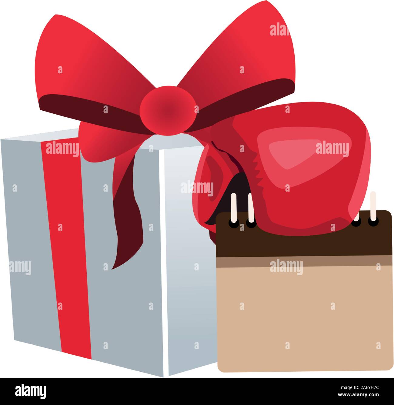 gift box with blank calendar icon Stock Vector Image & Art - Alamy