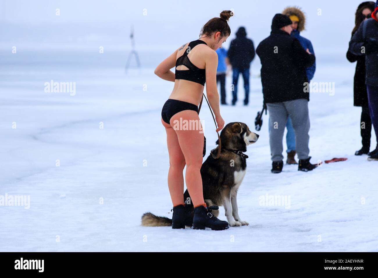 stores with bathing suits in winter