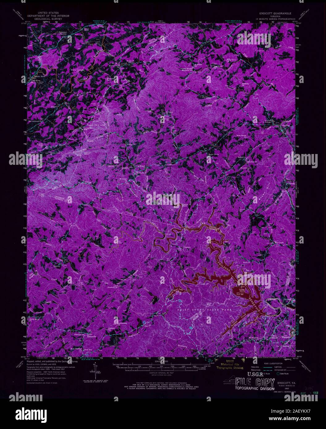 Map of endicott hires stock photography and images Alamy