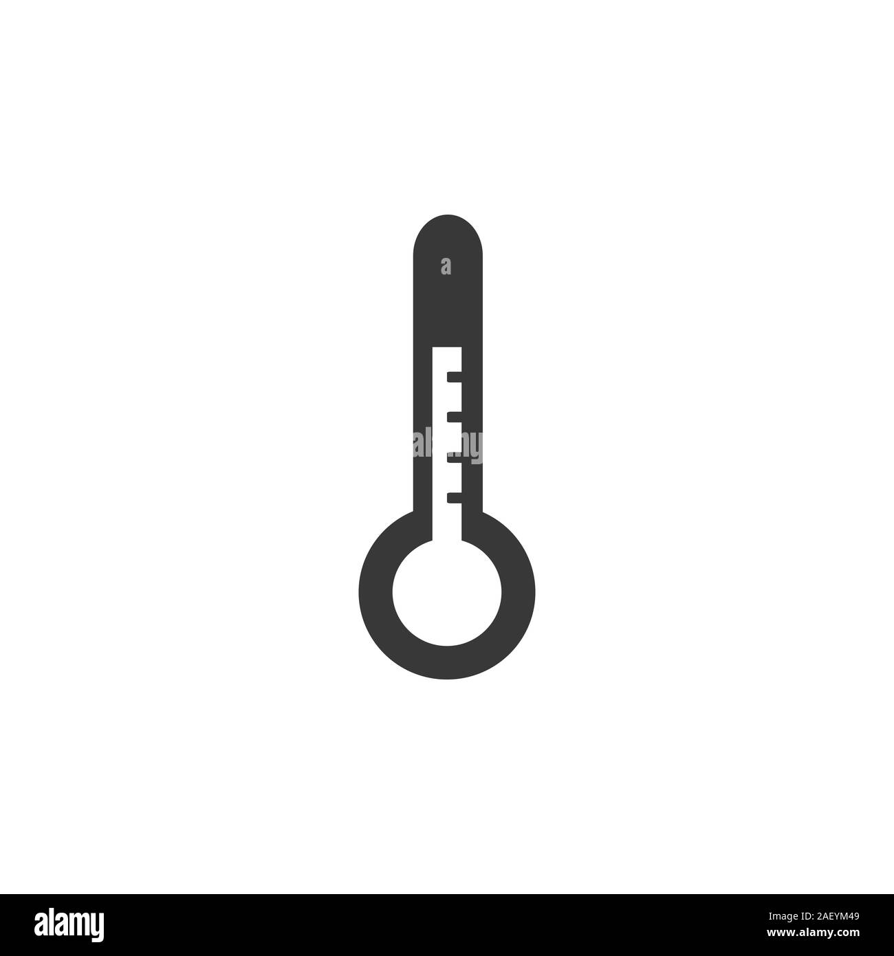 Thermometer. Isolated icon. Weather flat vector illustration Stock Vector