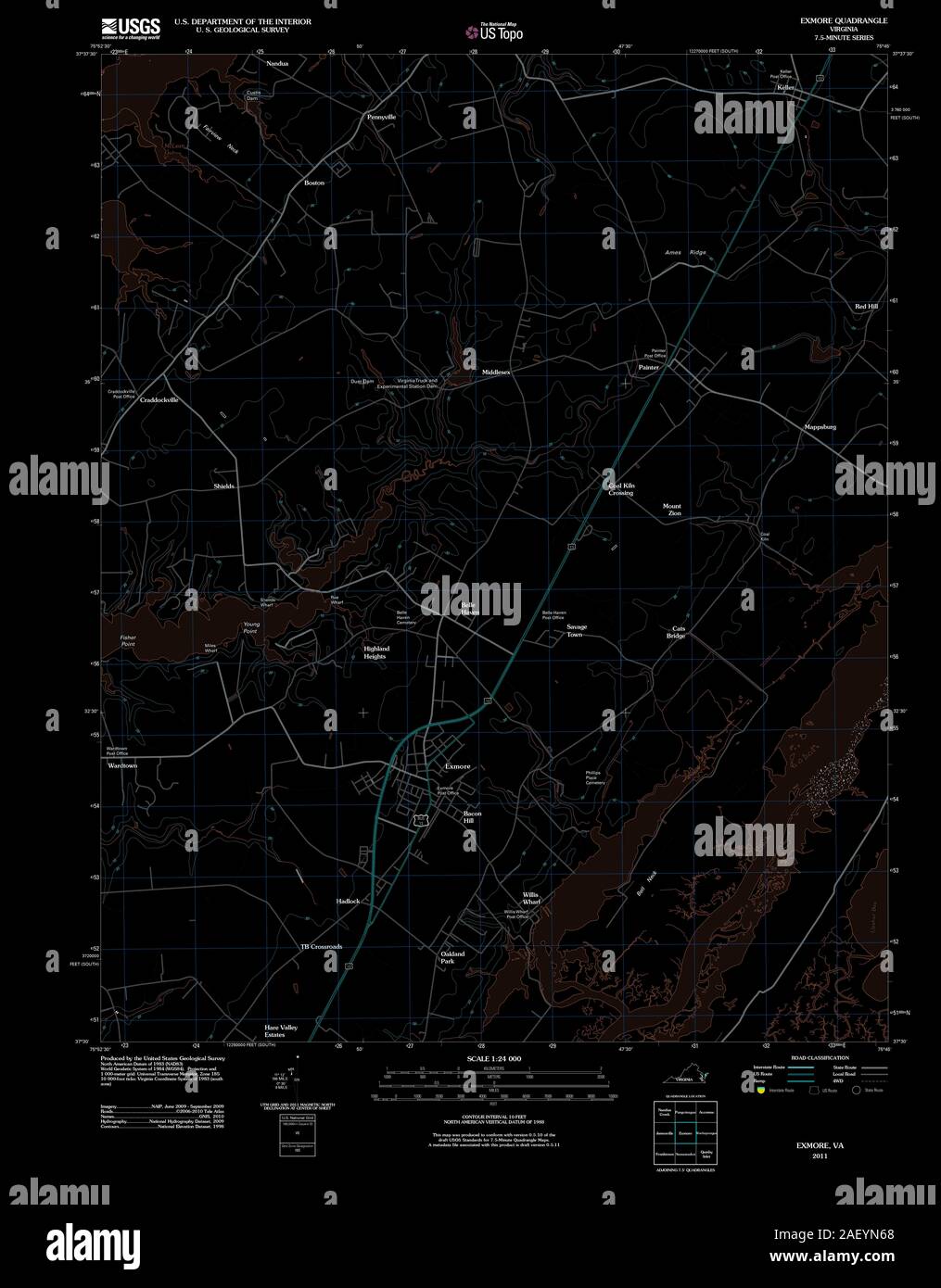 Map of exmore hires stock photography and images Alamy