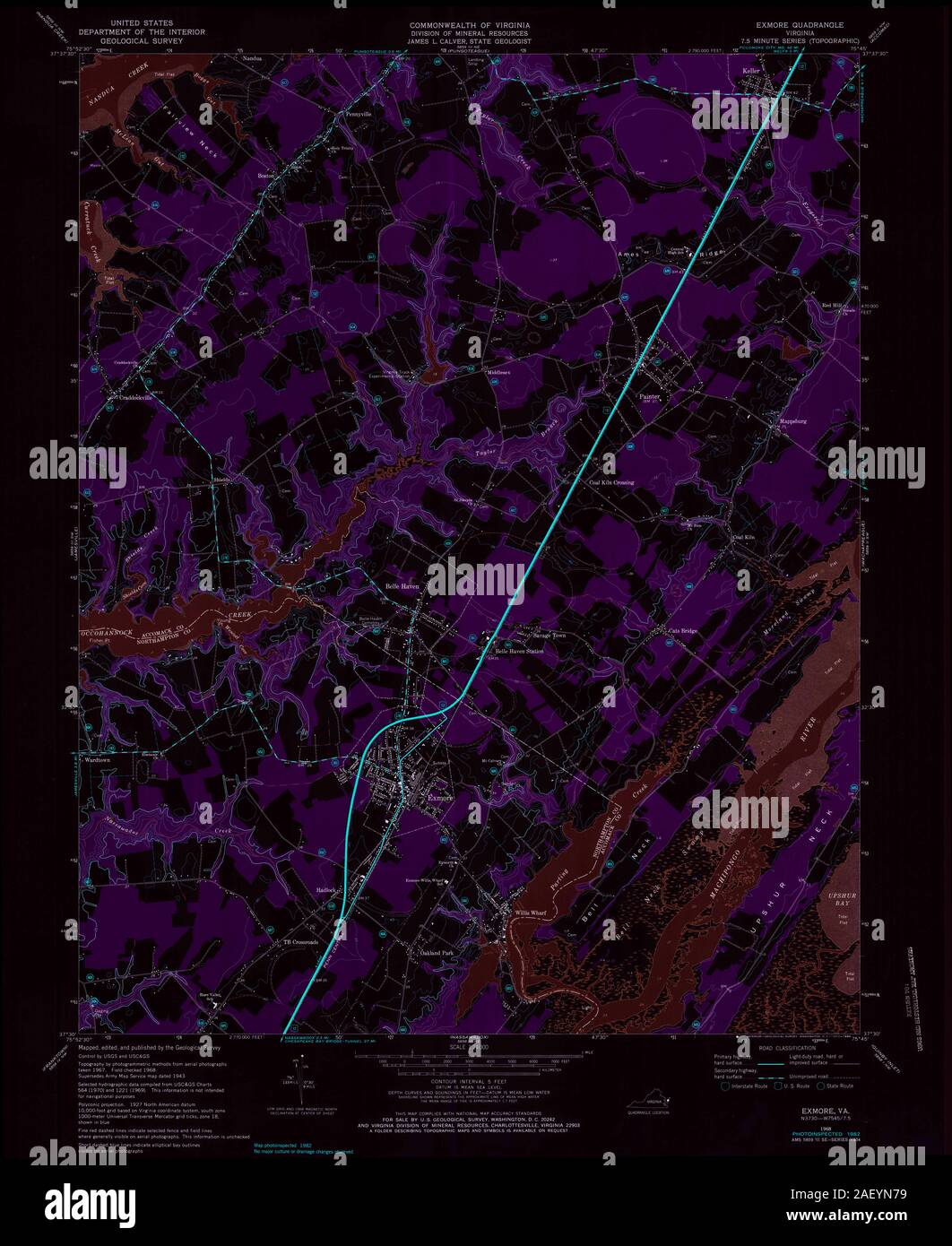 Exmore map hires stock photography and images Alamy