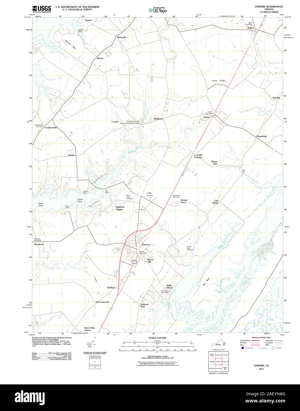 Map of exmore hires stock photography and images Alamy