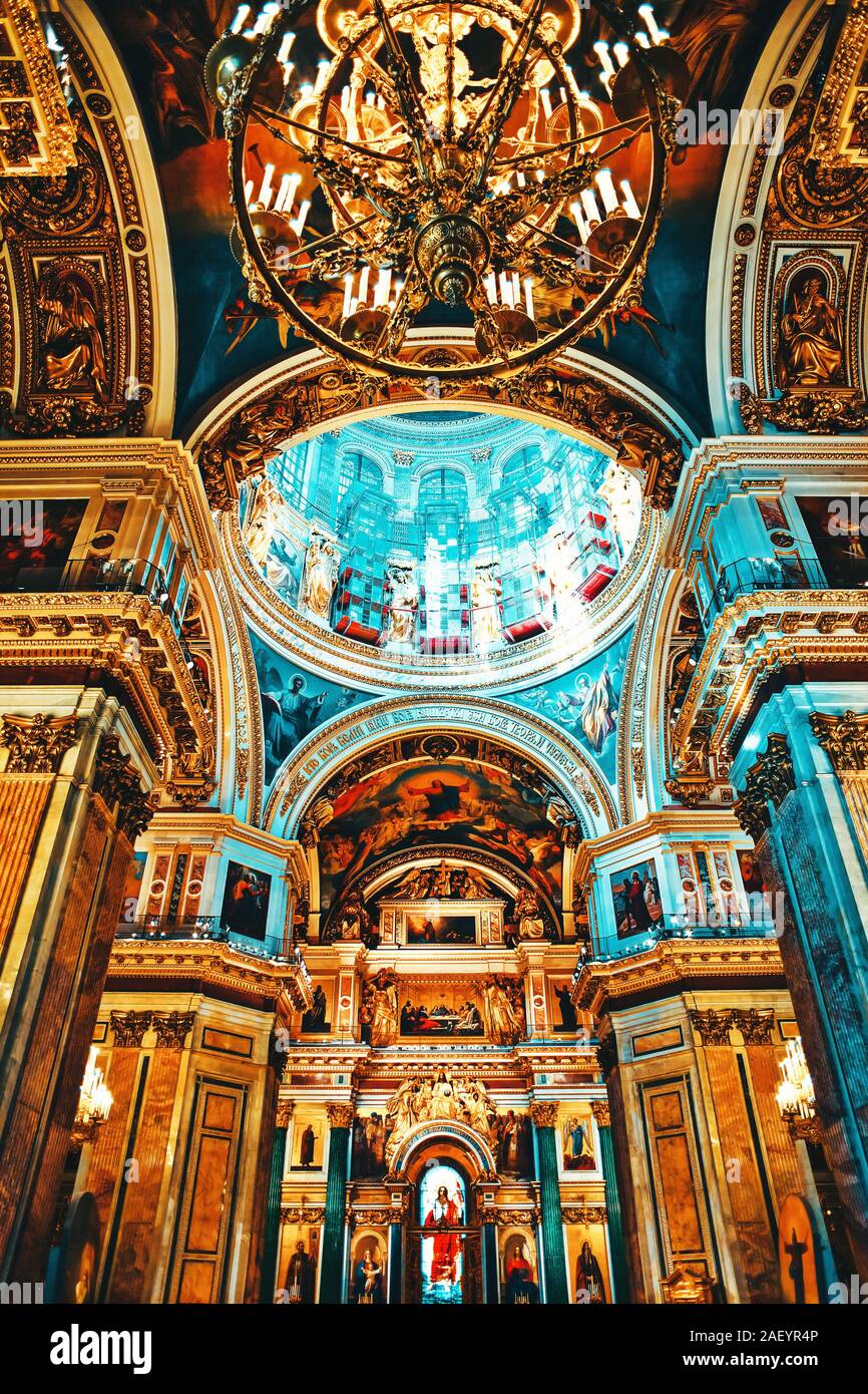 Mention Vinegar lose ST. PETERSBURG, RUSSIA FEDERATION - JUNE 29:Interior of Saint Isaac's  Cathedral in St Petersburg, Russia . Picture takes in Saint-Petersburg,  inside S Stock Photo - Alamy