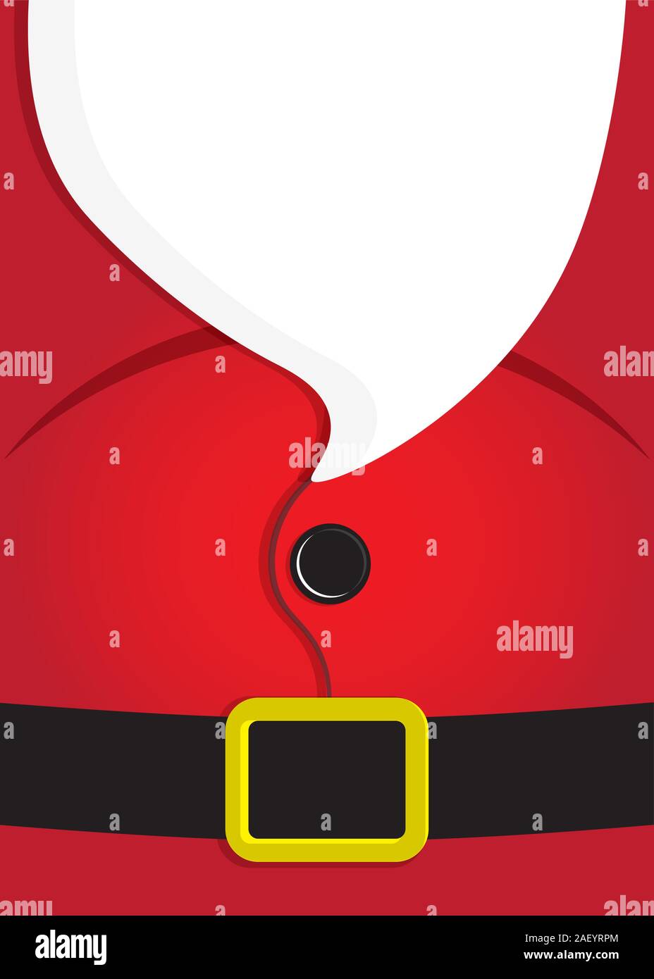 SANTA CLAUS Greetings minimal style Stock Vector