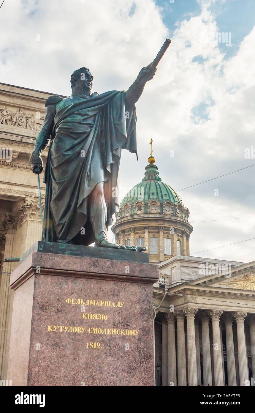 Monument to Mikhail Kutuzov near Kazan Cathedral, Saint Petersburg