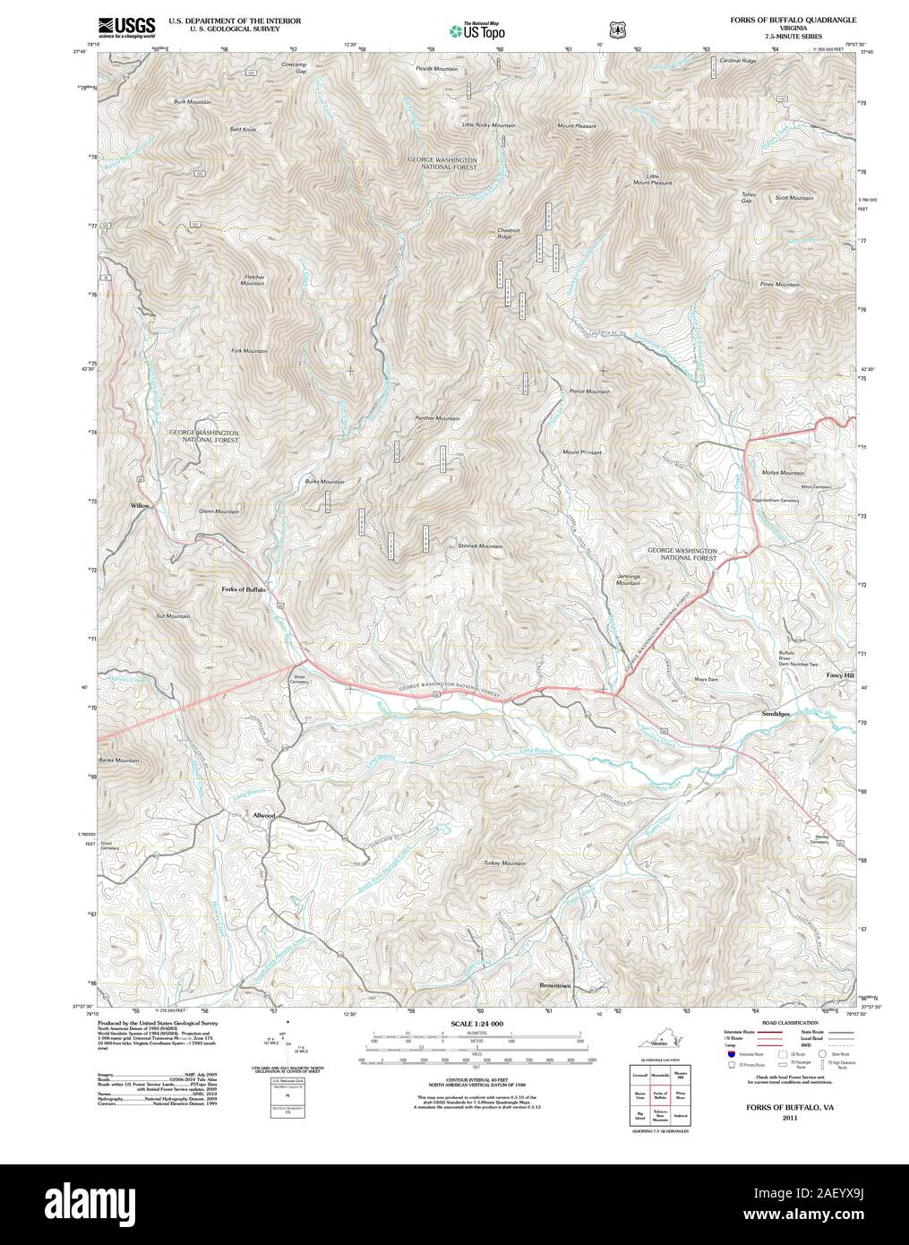 VA Forks of Buffalo 20110524 TM Stock Photo Alamy