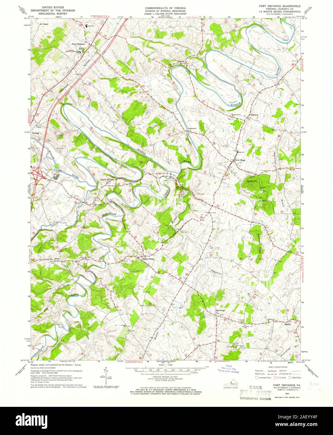 Map of fort defiance hi-res stock photography and images - Alamy