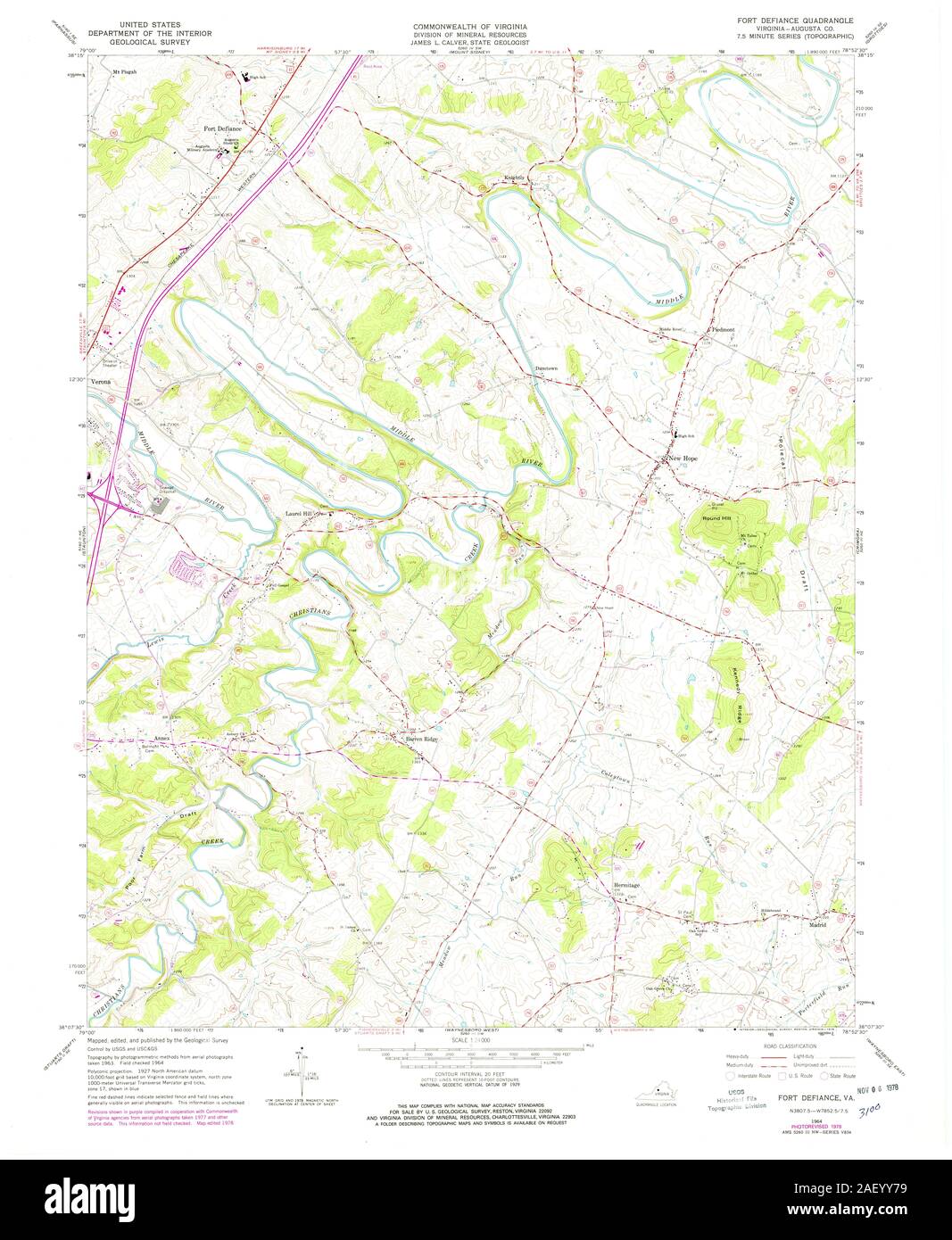 Map of fort defiance hires stock photography and images Alamy