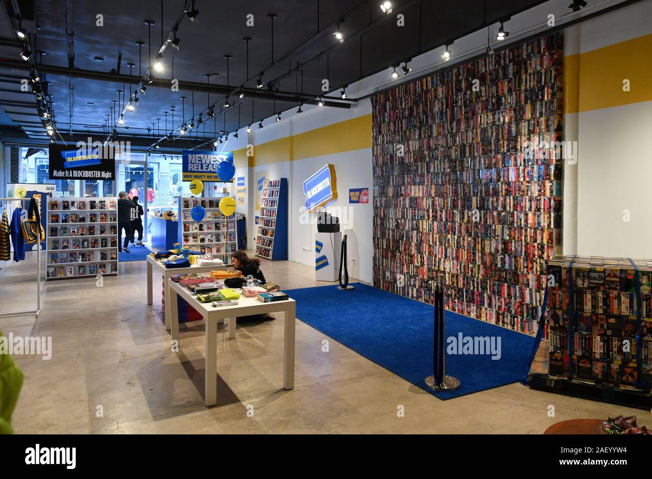 Dumbgood x Blockbuster popup store, New York, USA 06 Dec 2019 The