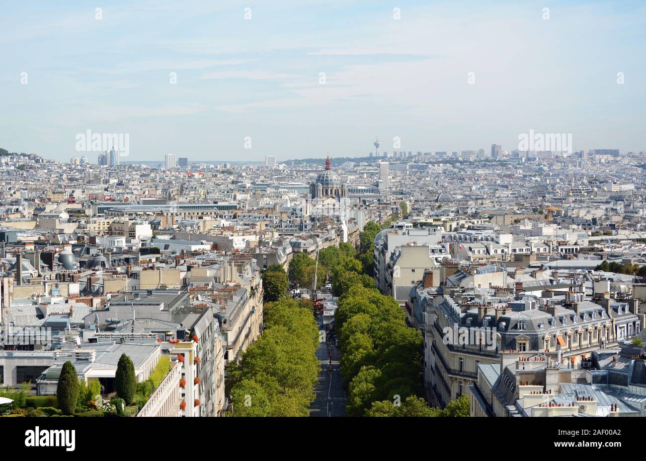 Arc de triomphe rooftop view High Resolution Stock Photography and ...
