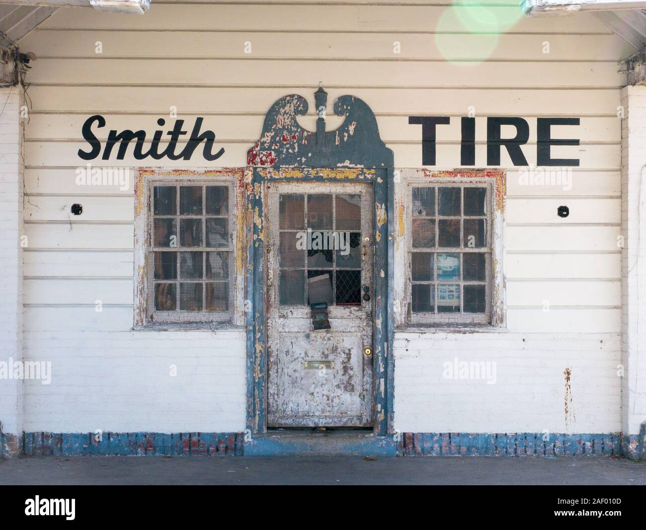 New Orleans, Louisiana, USA. December 2019. Abandoned store in New