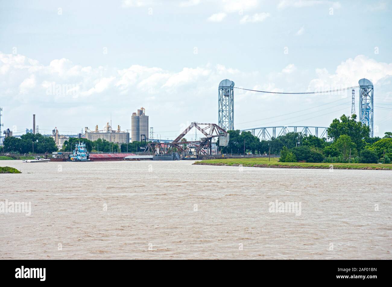 saint claude avenue bridge at industrial canal lock entrance on