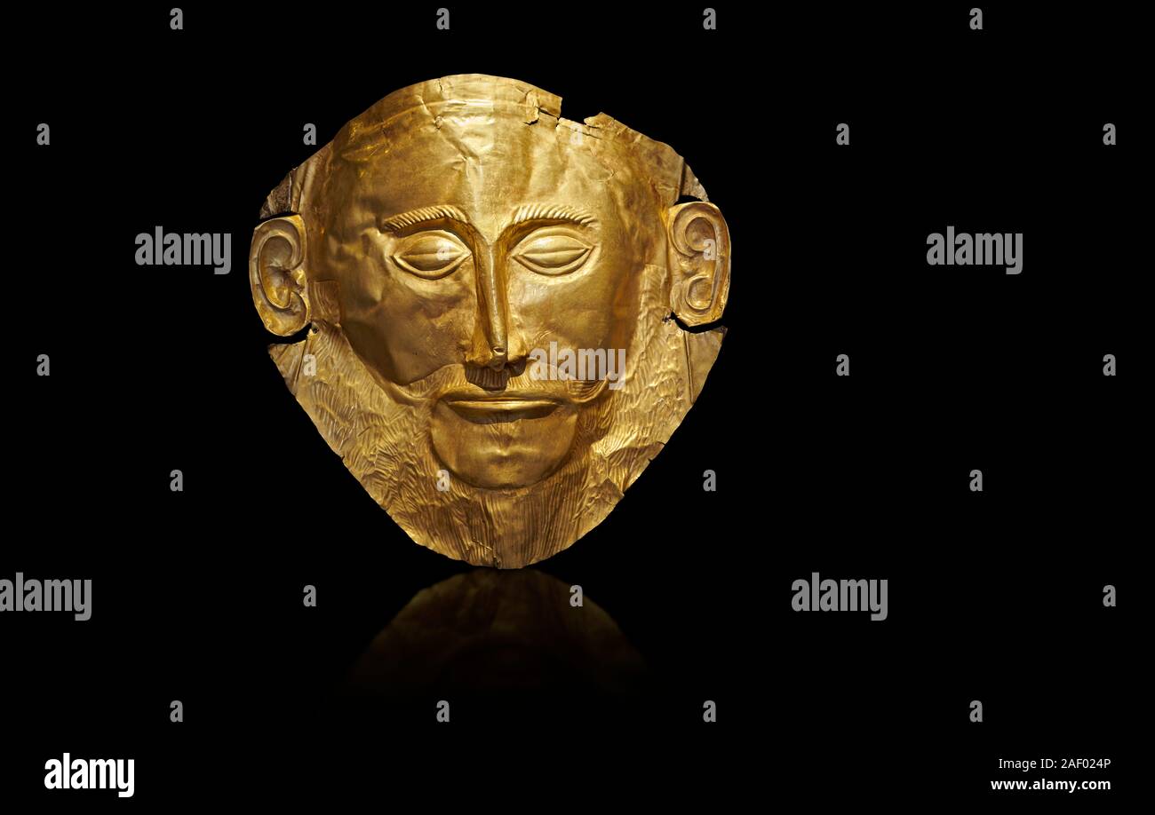 Mycenaean gold Mask of Agamemnon - Mycenae - National