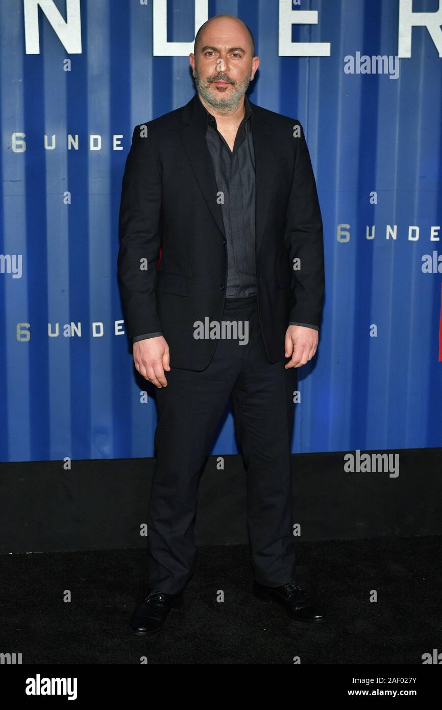 Lior Raz attends Netflix's '6 Underground' New York Premiere at The Shed on December 10, 2019 in New York City. Stock Photo