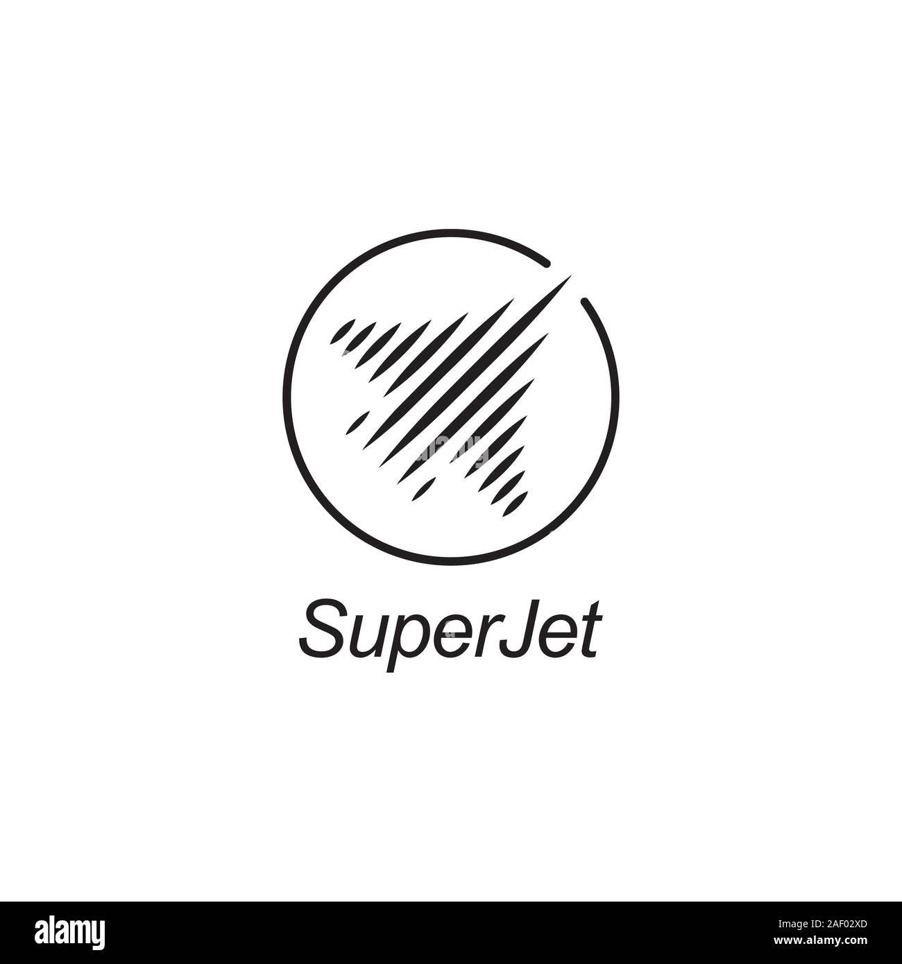 Jet symbol logo design vector template Stock Vector