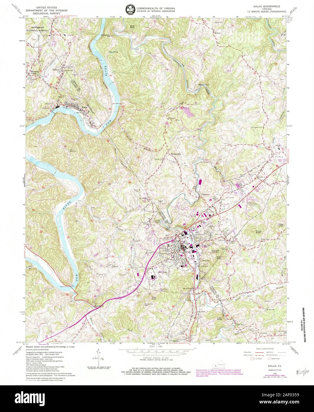 VA Galax 185087 1965 24000 Stock Photo Alamy