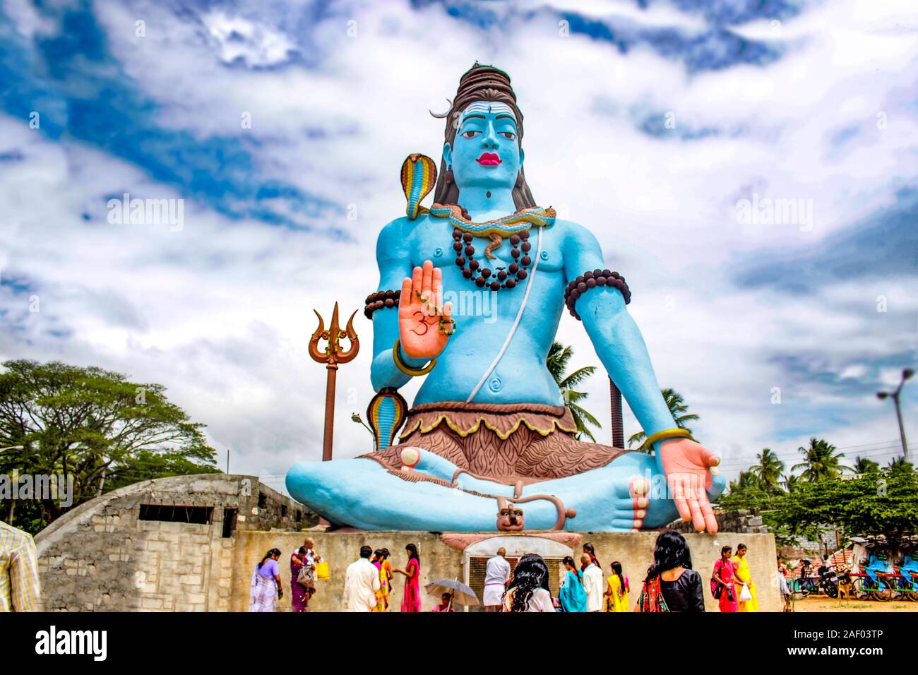 big statue of lord shiva Stock Photo Alamy